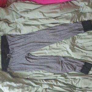 Stars Above Black and White Pajama Pants Medium